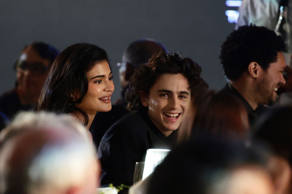 kylie jenner and timothee chalamet at the wsj magazine 2023 innovator awards