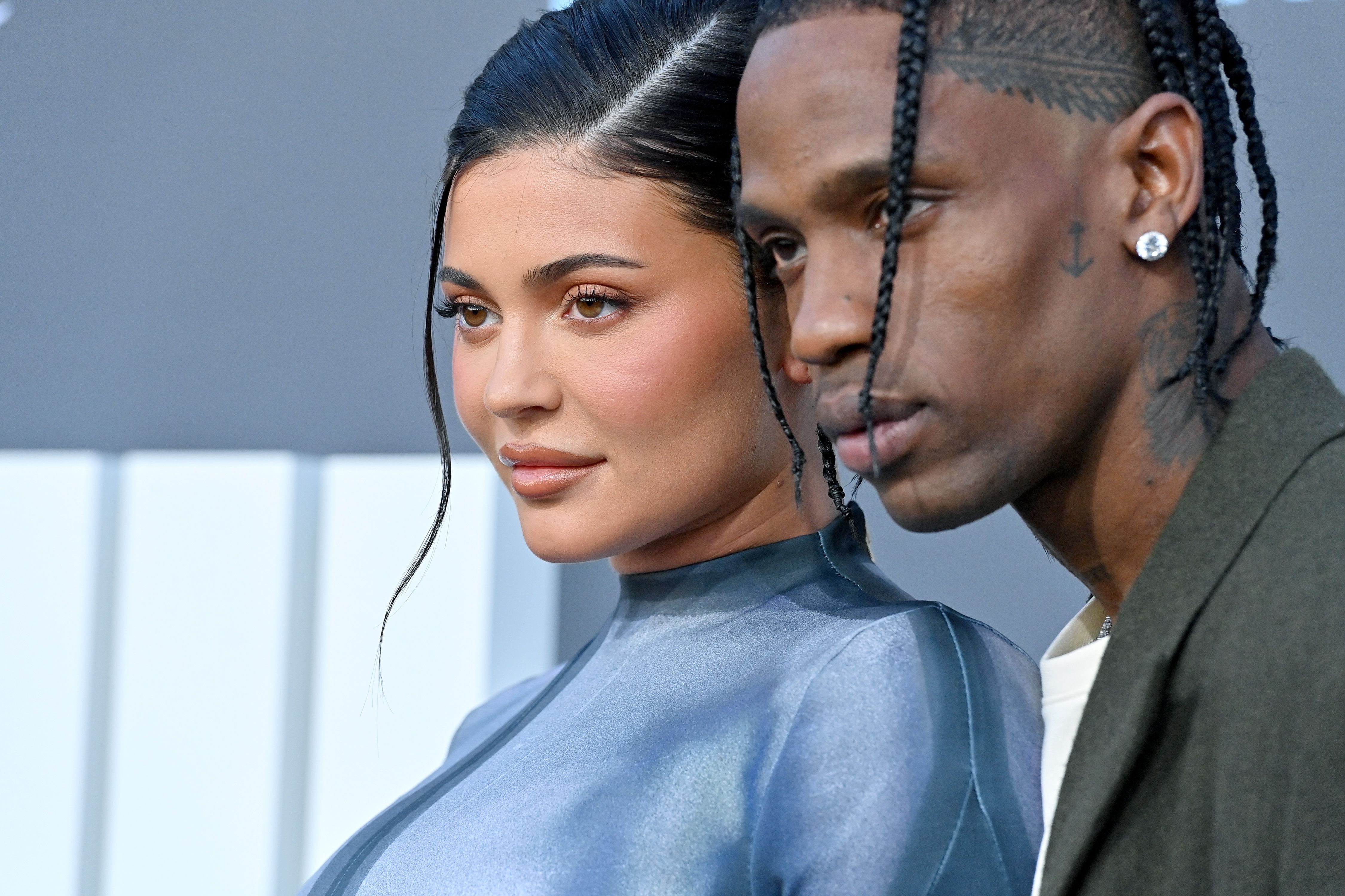 Kylie Jenner & Boyfriend Travis Scott Attend Louis Vuitton Fashion