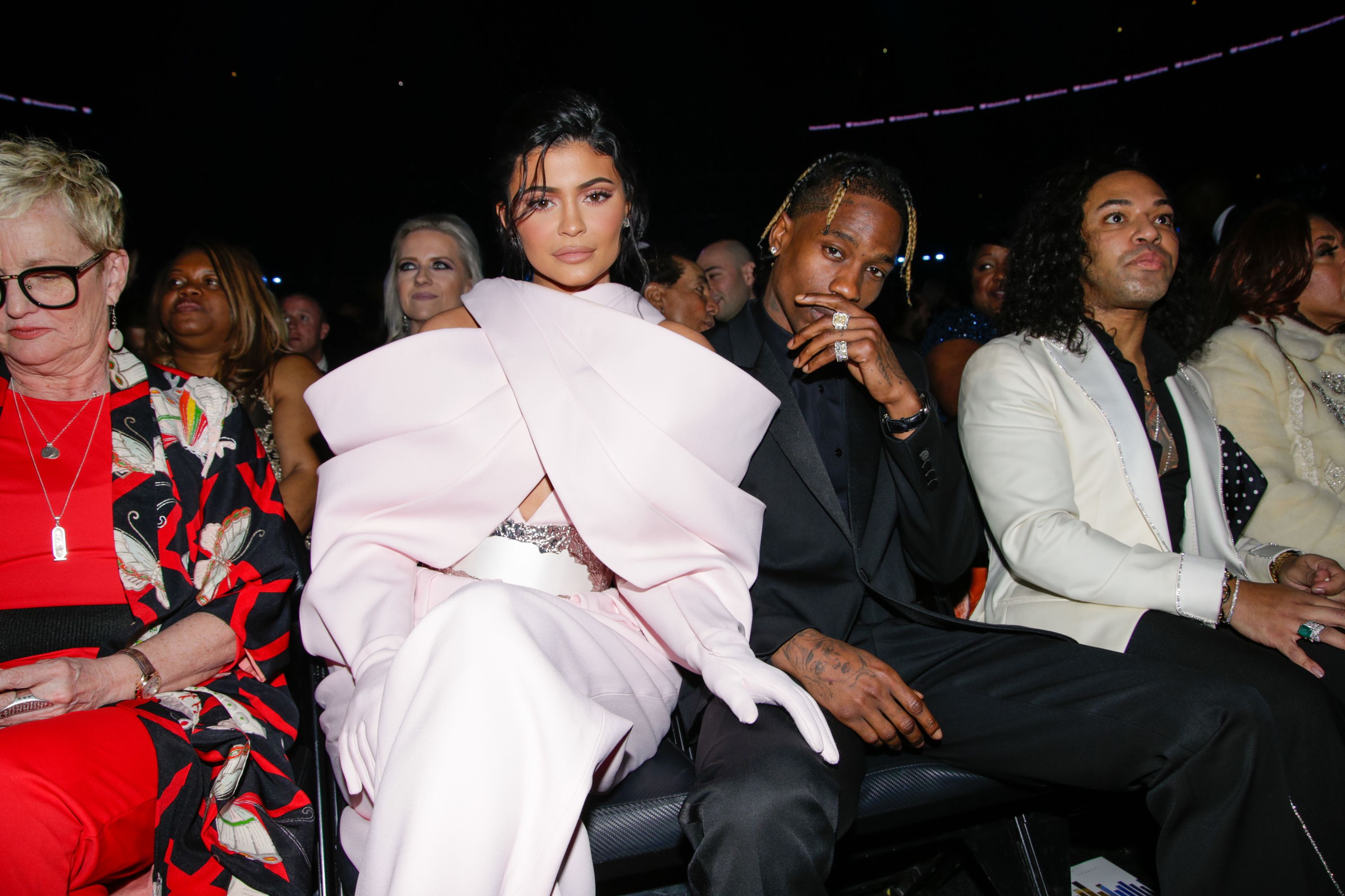 Travis Scott is wearing a Kylie Jenner hoodie amid claims their