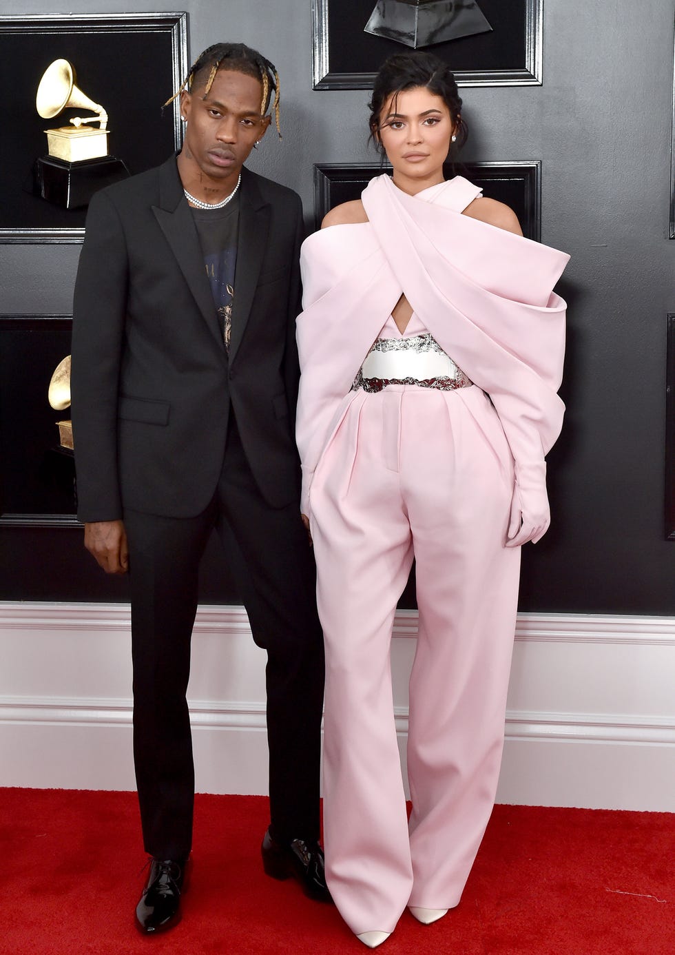 Travis Scott Wears His Air Jordan 1 Low At The Grammy Awards