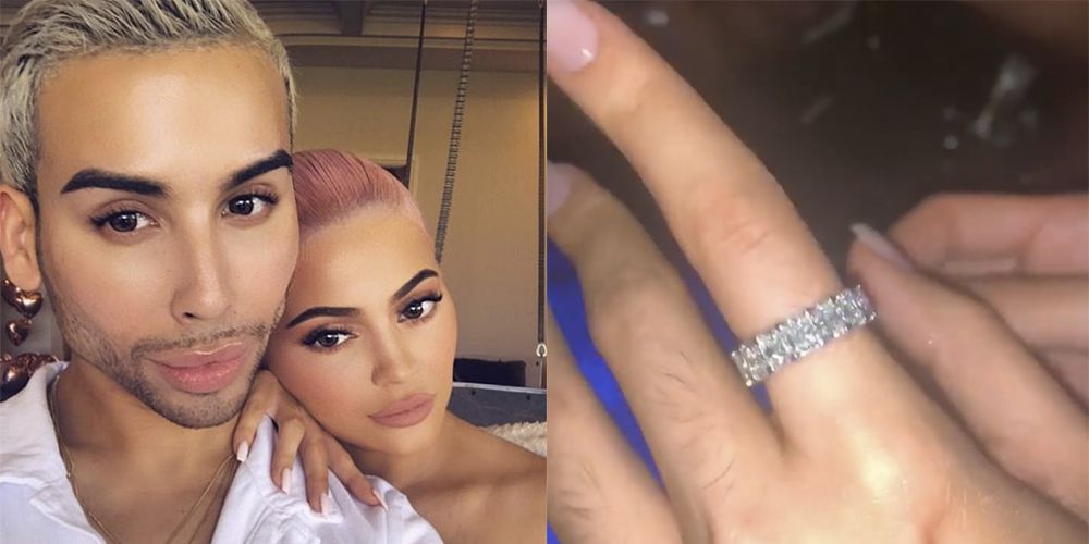 George Bernard ondergeschikt Voorzieningen Kylie Jenner Bought Makeup Artist Ariel Tejada a Huge Diamond Ring for His  Birthday