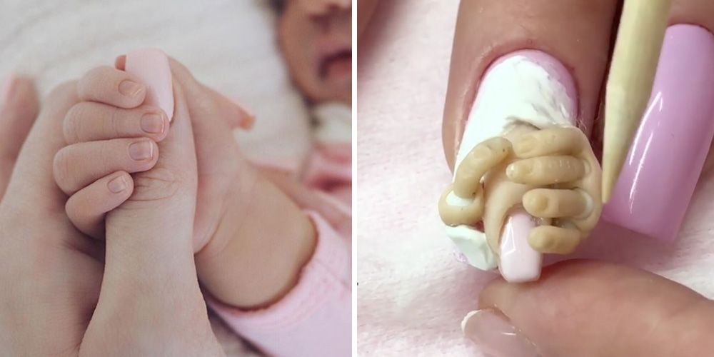 lekken toevoegen banaan Someone Recreated Kylie Jenner's Baby Announcement on a Manicure and I'm  Honestly So Creeped Out