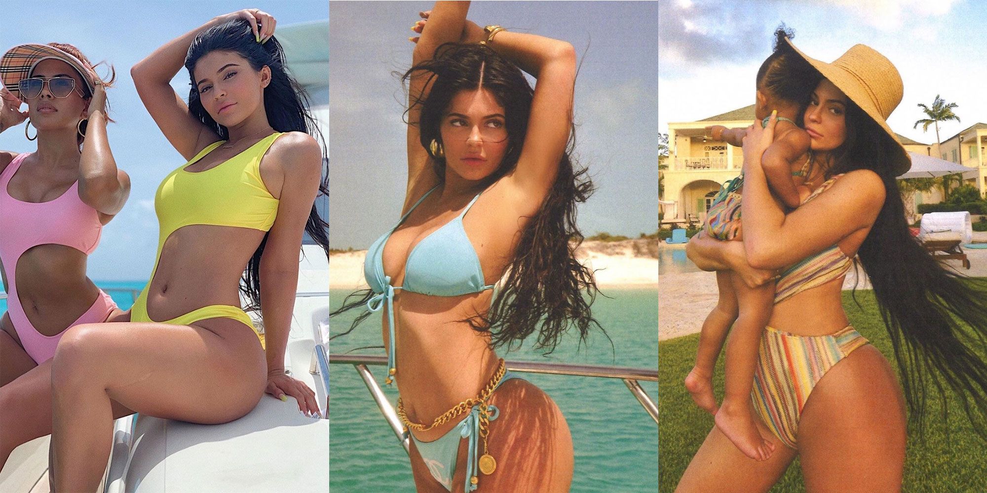 See Kylie Jenner in 7 Swimwear Looks From Her Kylie Skin Vacation