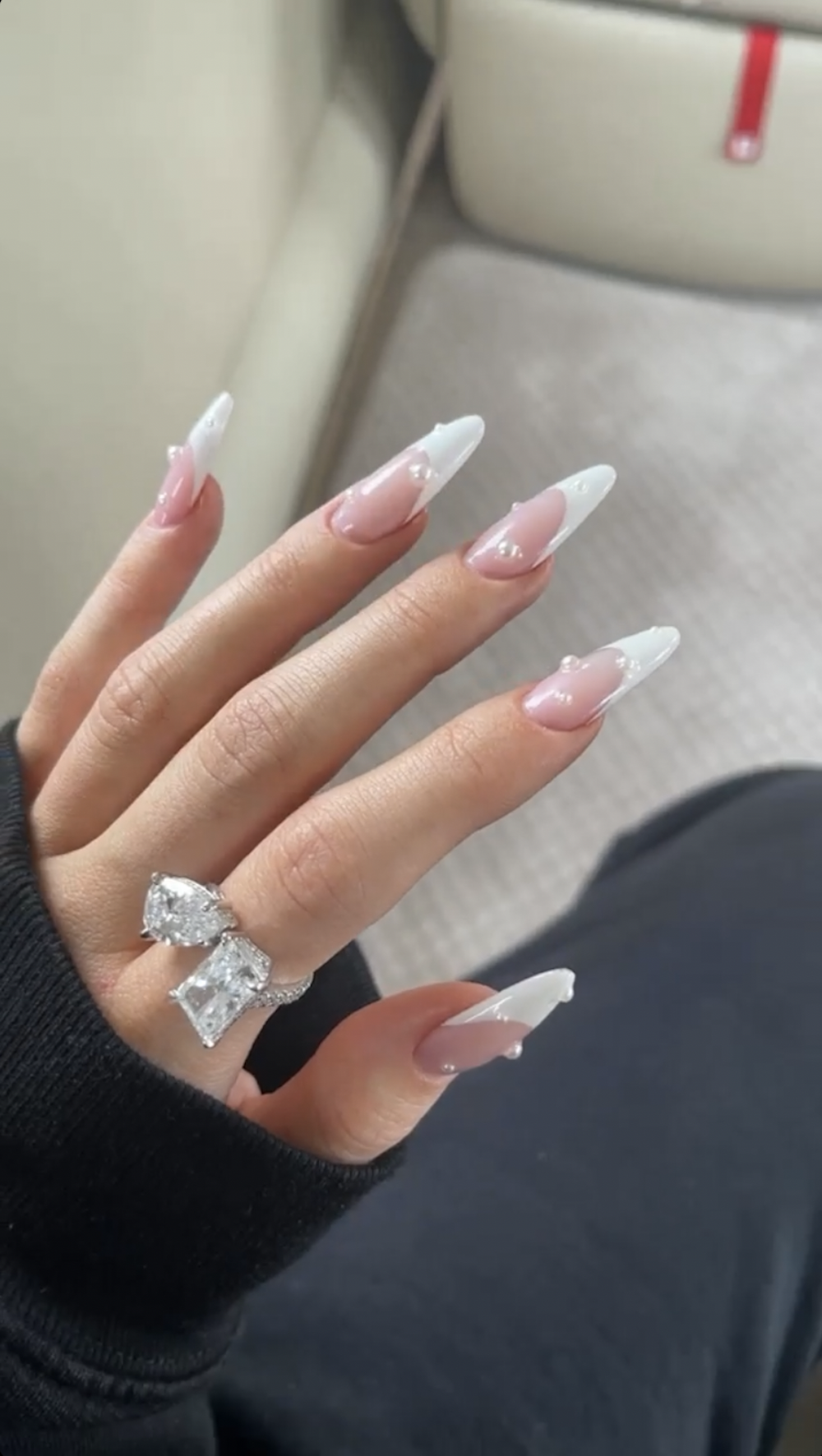 kylie jenner pear diamond ring