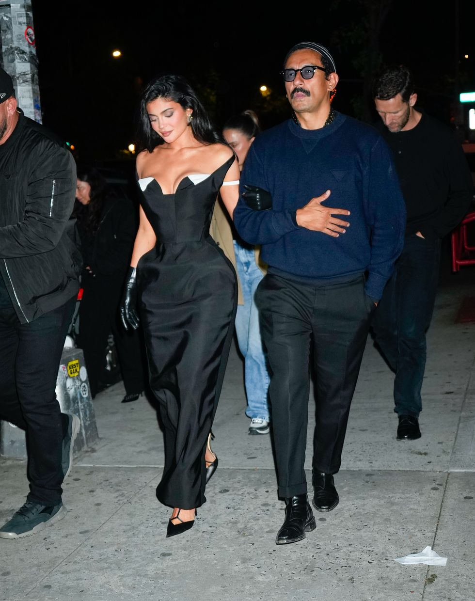 Kylie Jenner Wears a Black Corset Bodysuit on Instagram