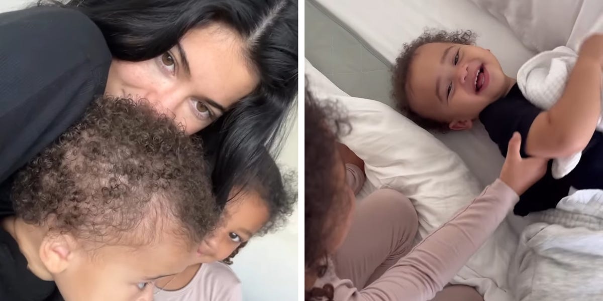 Kylie Jenner Posts Cute Video of Daughter Stormi Tickling Son Aire