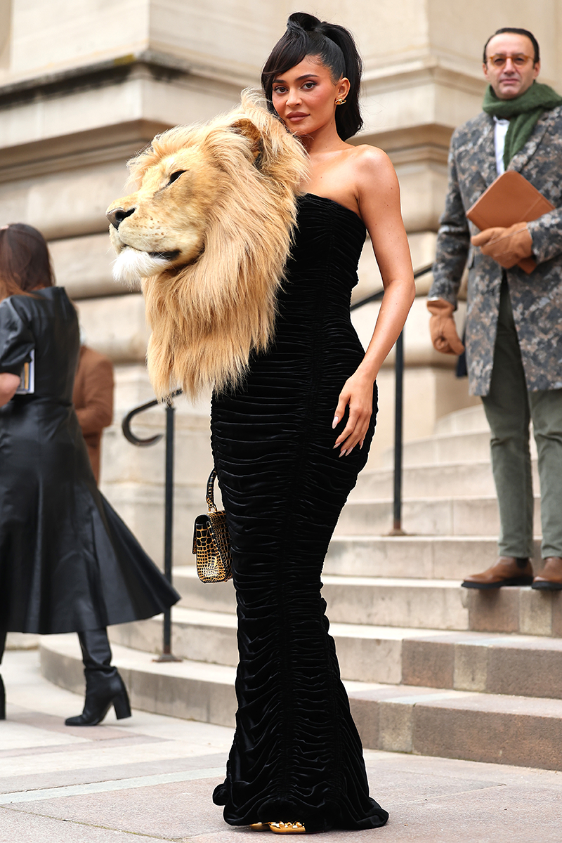 Kylie Jenner's Lion-Head Outfit Stuns at Schiaparelli Show - The New York  Times