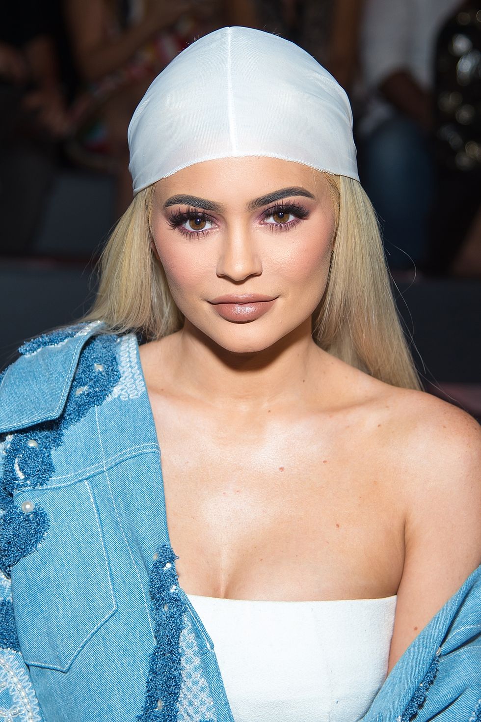 Kylie Jenner Wears Louis Vuitton Do-Rag in Glosses Lip Kit Commercial