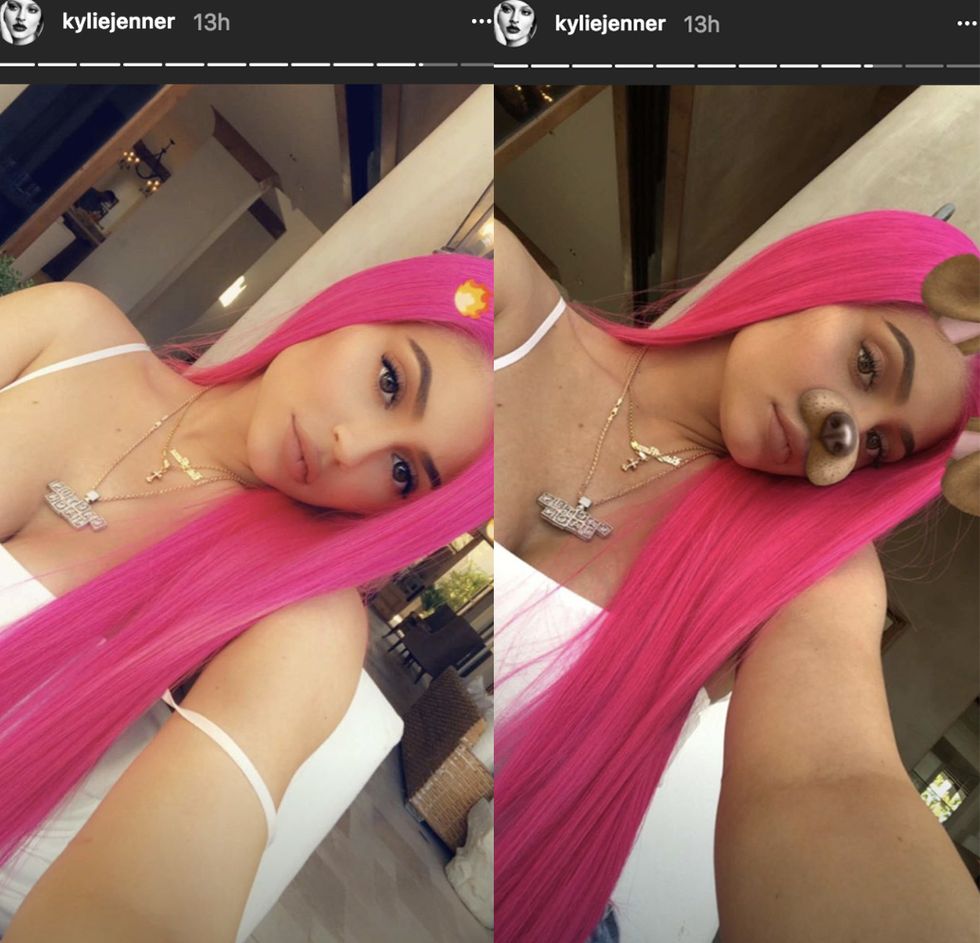 Kylie Jenner's Coachella Was All about Wigs and Weird Swimwear