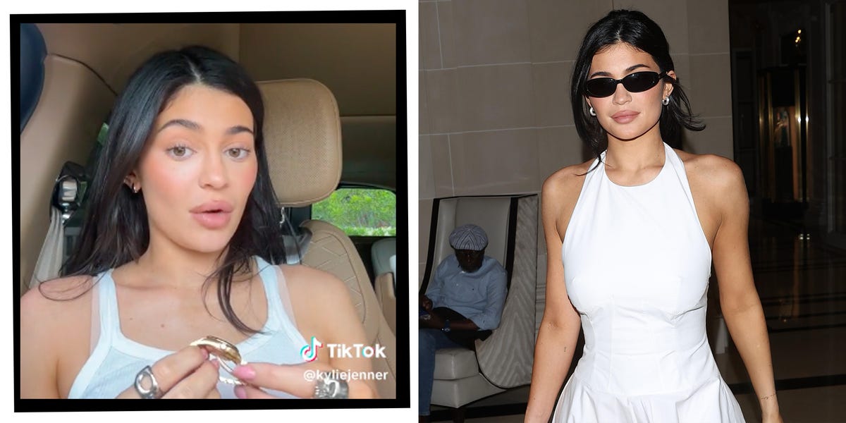 Kylie Jenner's 2-Toned Vintage Versace Top on Instagram