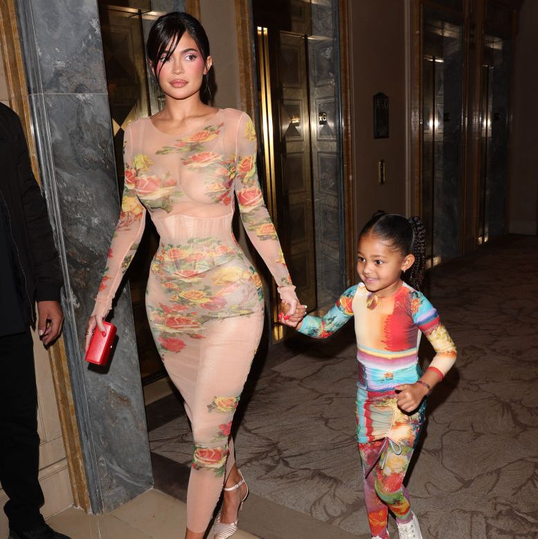 kylie jenner and stormi webster are seen going to dinner holding hands