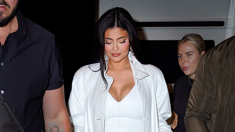 Kylie Jenner Wears Revealing and Tight White Dress on Instagram