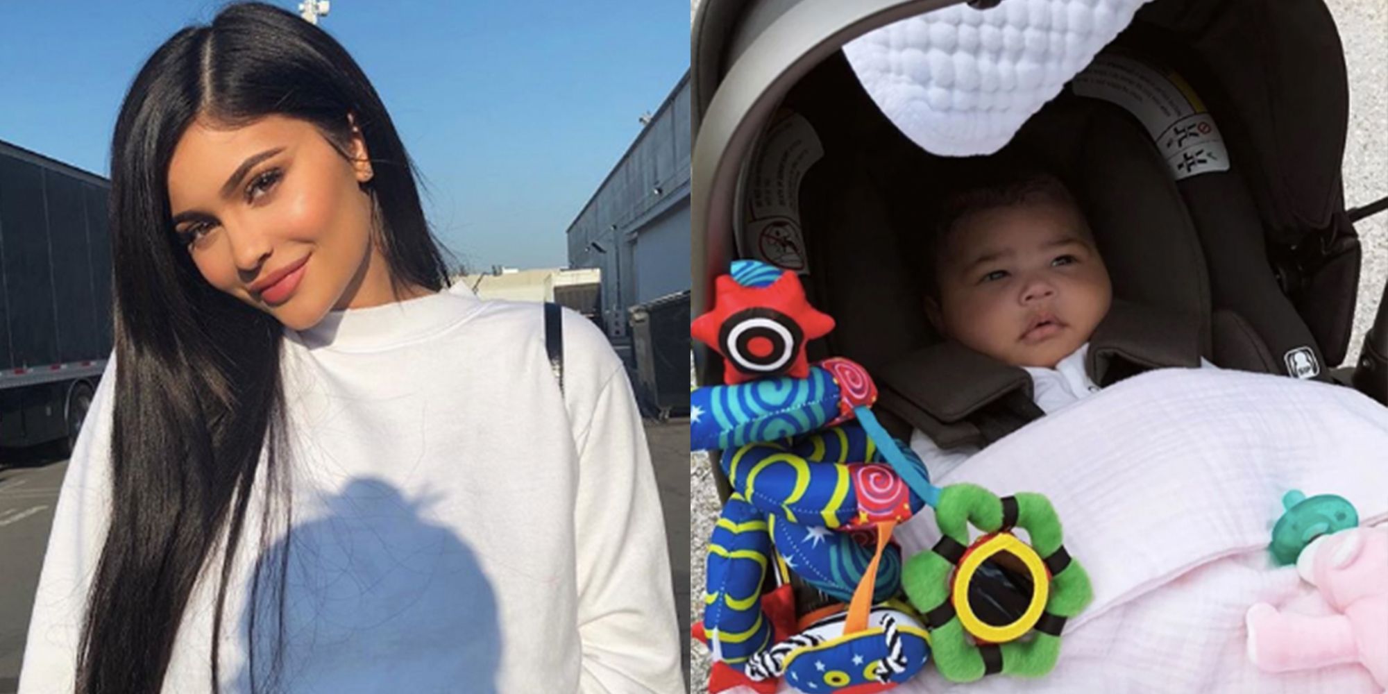Kylie Jenner and Travis Scott Take Baby Stormi Webster on a Walk