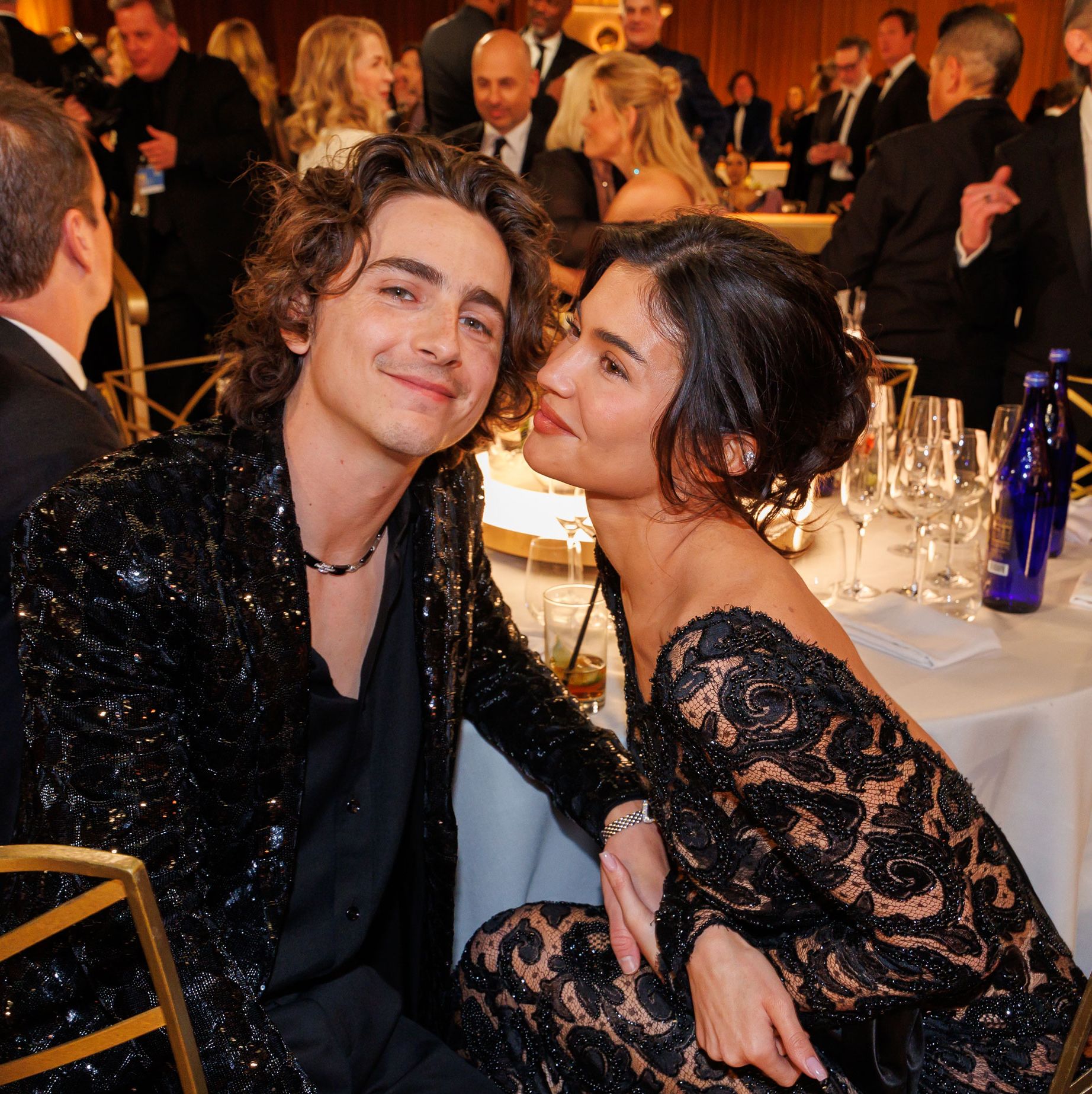 Chalamet and Jenner's kiss wasn't the only romantic moment caught on camera.