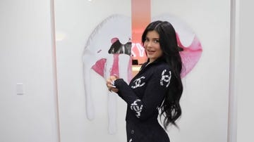 Pink, Black hair, Photography, T-shirt, Art, Magenta, Visual arts, Illustration, Style, Graphic design, 