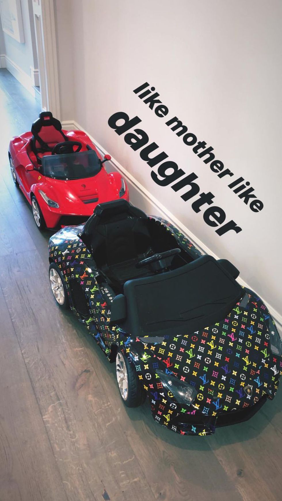 Kylie Jenner Gifts Daughter Custom Wrap Mini Lamborghini Kiddie