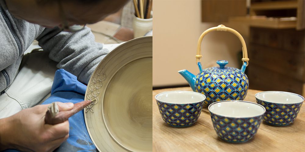 繊細なモチーフ、グレイッシュな色彩。甘く愛しいアラベスク｜陶芸作家