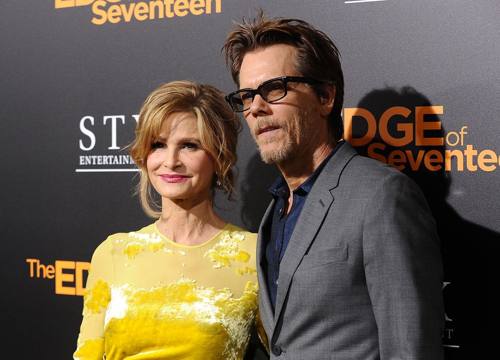Kyra Sedgwick and actor Kevin Bacon attend a screening of "The Edge of Seventeen" at Regal LA Live Stadium 14 on November 9, 2016 in Los Angeles, California