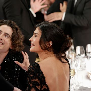 beverly hills january 7 timothee chalamet and kylie jenner at the 81st annual golden globe awards, airing live from the beverly hilton in beverly hills, california on sunday, january 7, 2024, at 8 pm et5 pm pt, on cbs and streaming on paramount photo francis speckercbs via getty images