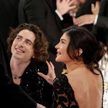 beverly hills january 7 timothee chalamet and kylie jenner at the 81st annual golden globe awards, airing live from the beverly hilton in beverly hills, california on sunday, january 7, 2024, at 8 pm et5 pm pt, on cbs and streaming on paramount photo francis speckercbs via getty images