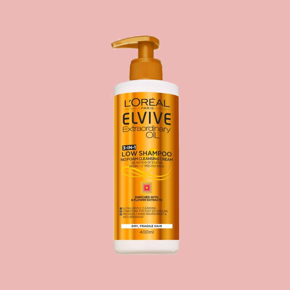 l'oreal paris elvive extraordinary oil dry hair low shampoo review