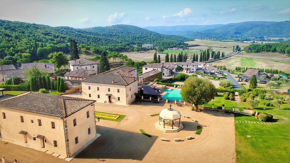 Town, Building, Rural area, Village, Tourism, Mountain, Aerial photography, Tree, Estate, City, 