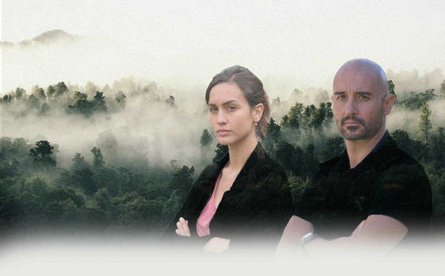 megan montaner y alain hernandez protagonistas 'la caza monteperdido'