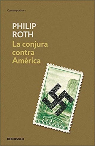 Portada del libro La conjura contra América, de Philip Roth.