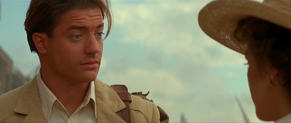 La momia (1999) Brendan Fraser y Rachel Weisz
