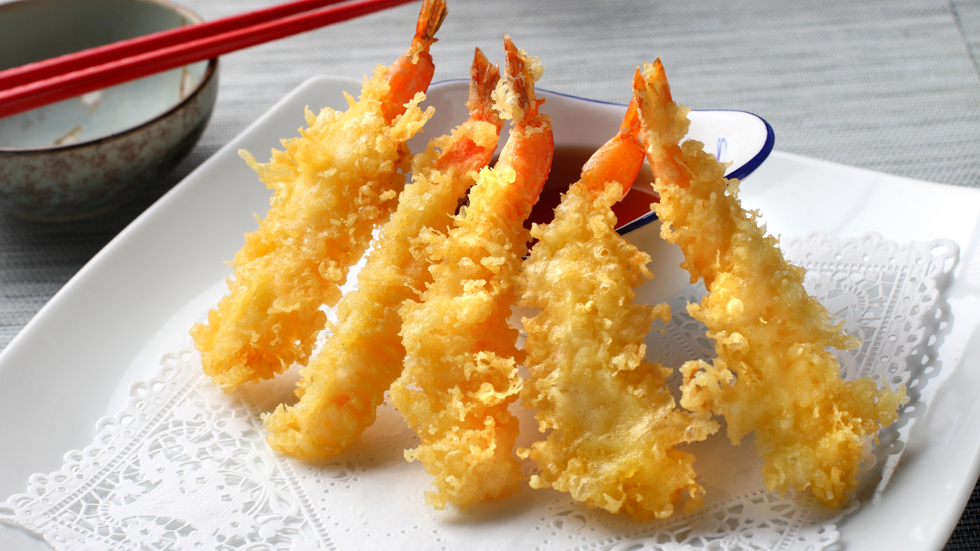 la ricetta dei gamberi in tempura