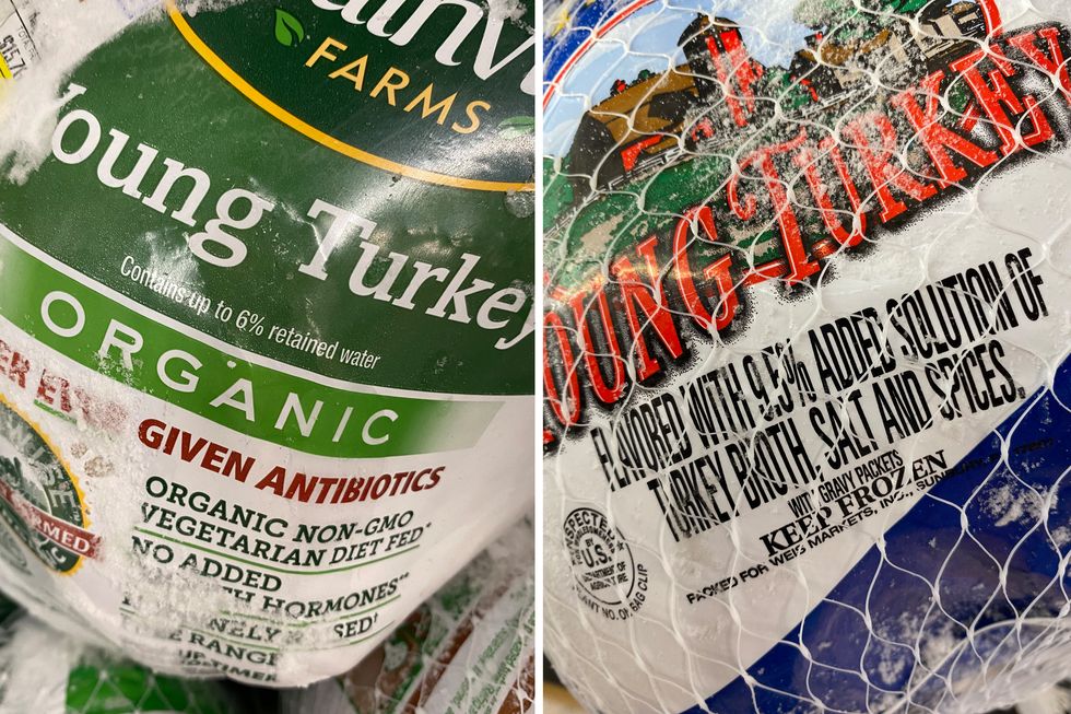 frozen turkey labels