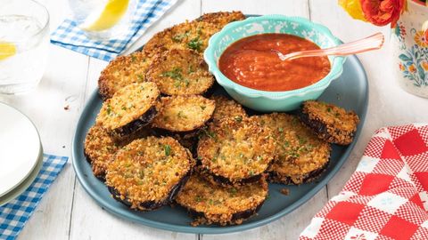 labor day appetizers fried eggplant