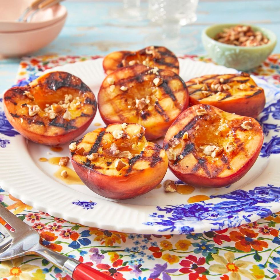 labor day desserts grilled peaches