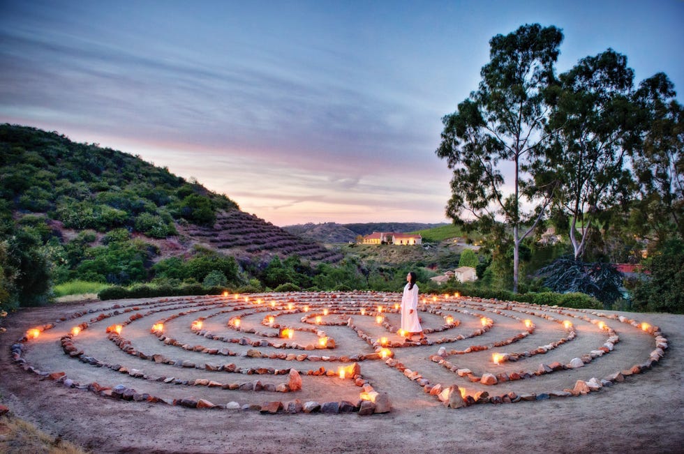 a rock labyrinth
