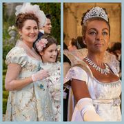 ruth gemmell and anjoa andoh as lady violet bridgerton and lady danbury