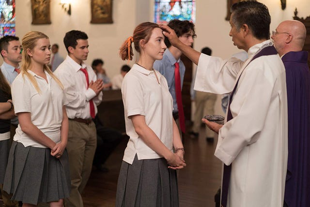 Fotograma de 'Lady Bird' (2017), con Saoirse Ronan.