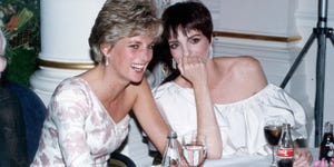 princess of wales and liza minnelli at the "stepping out" premiere after party