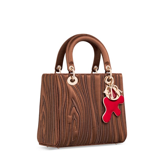 lady dior art woodgrain bag