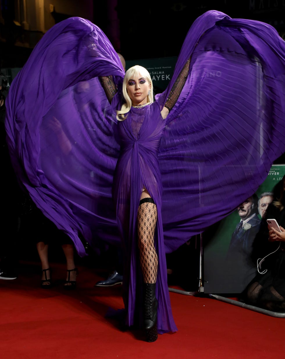lady gaga at the "house of gucci" uk premiere