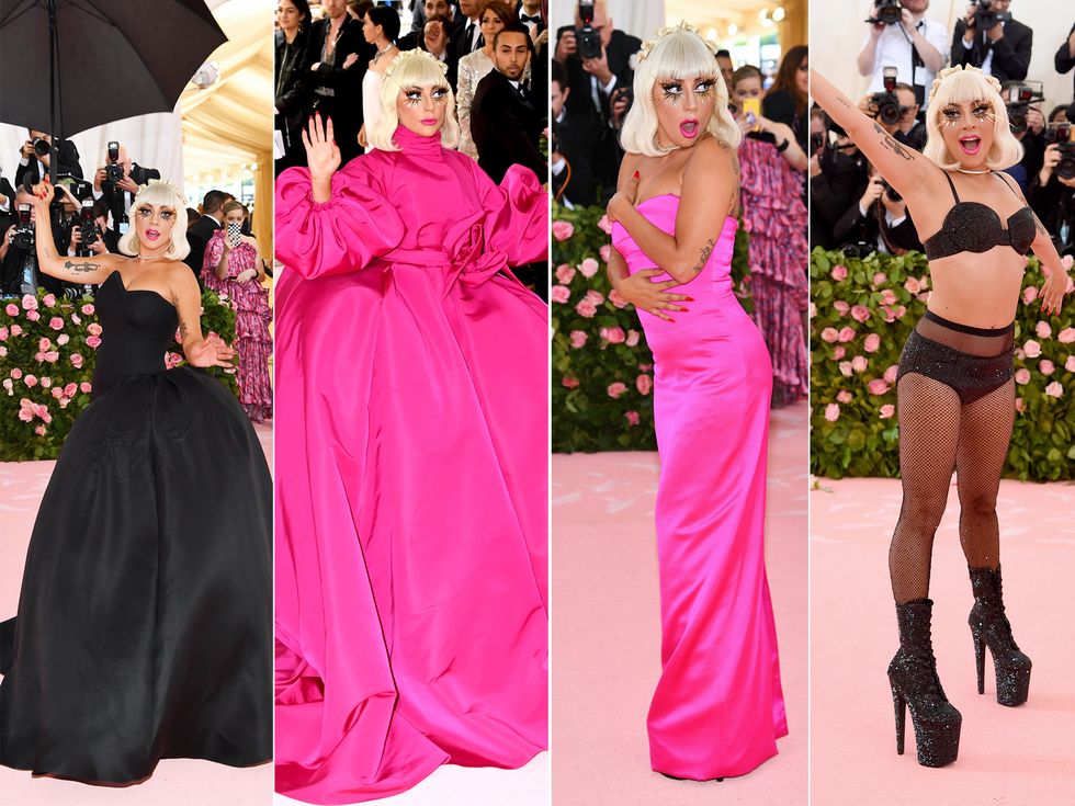 a collage of a person in a pink dress and a black dress