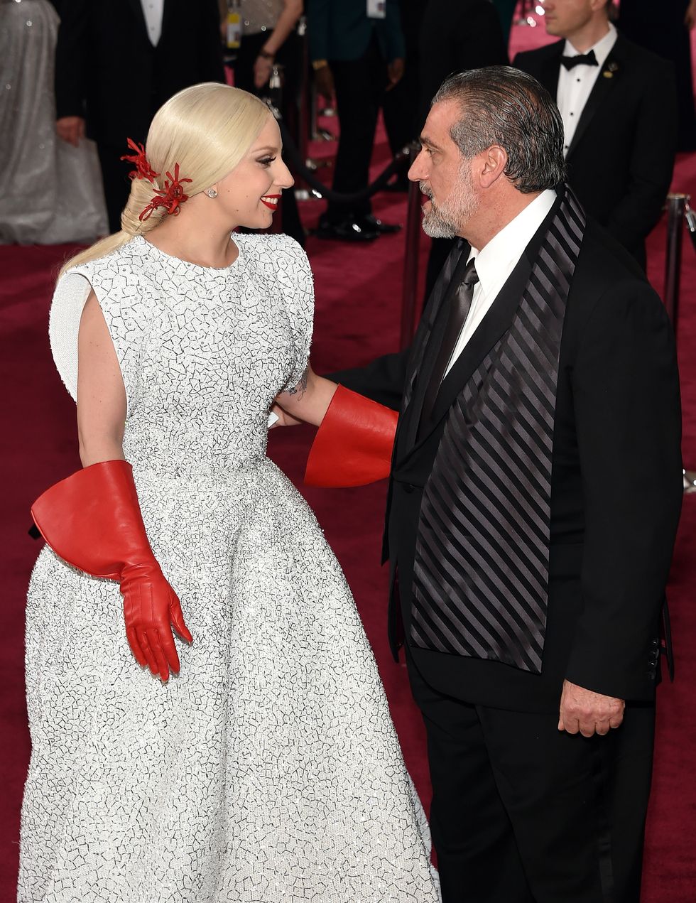 hollywood, ca february 22 singer lady gaga l and joe germanotta attend the 87th annual academy awards at hollywood highland center on february 22, 2015 in hollywood, california photo by ethan millerwireimage