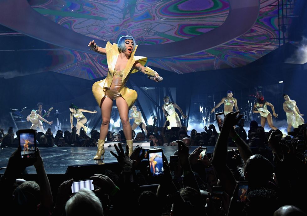 'LADY GAGA ENIGMA' Performs At Park MGM Las Vegas - New Year's Eve