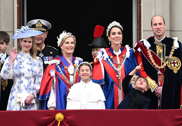 Sophie, Duchess of Edinburgh, attends coronation in white dress