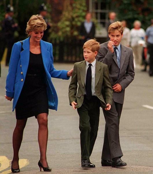 Lady Diana con i figli
