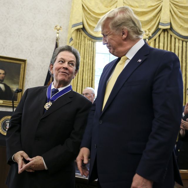 washington, dc   june 19 president donald trump presents the presidential medal of freedom to arthur laffer in the oval office of the white house on june 19, 2019 in washington, dcphoto by oliver contrerasfor the washington post via getty images