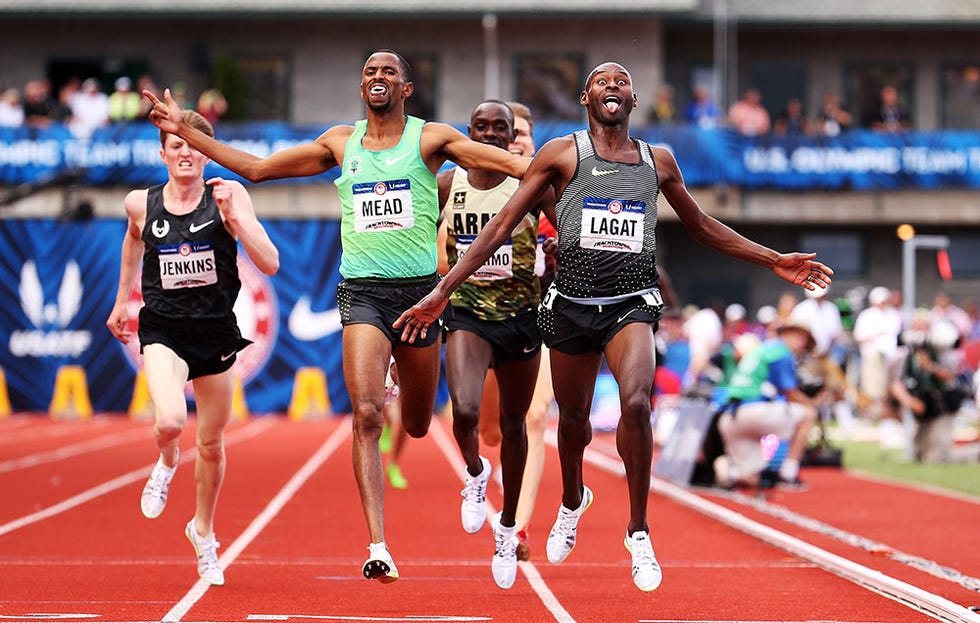 Lagat winning