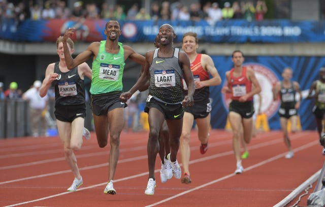 Bernard Lagat in the men's 5000, 2016 Trials