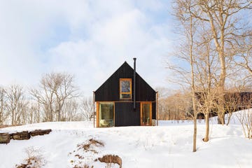 lake flato north fork house exterior snow