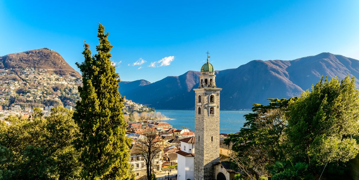 El lago de Lugano es una verdadera atracción del brillante distrito de los lagos de Italia