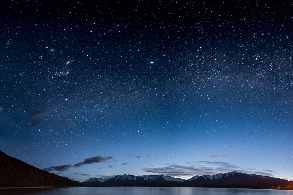 Lake Tekapo night sky, New Zealand